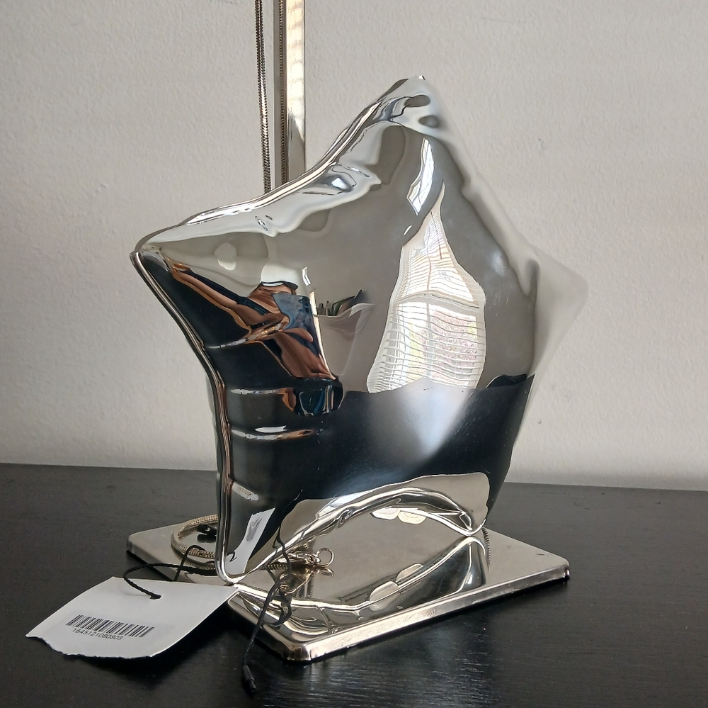 NWT Zara METALLIC SILVER BALLOON STAR SHAPED BOX CLUTCH crossbody PURSE NEW - Picture 6 of 16